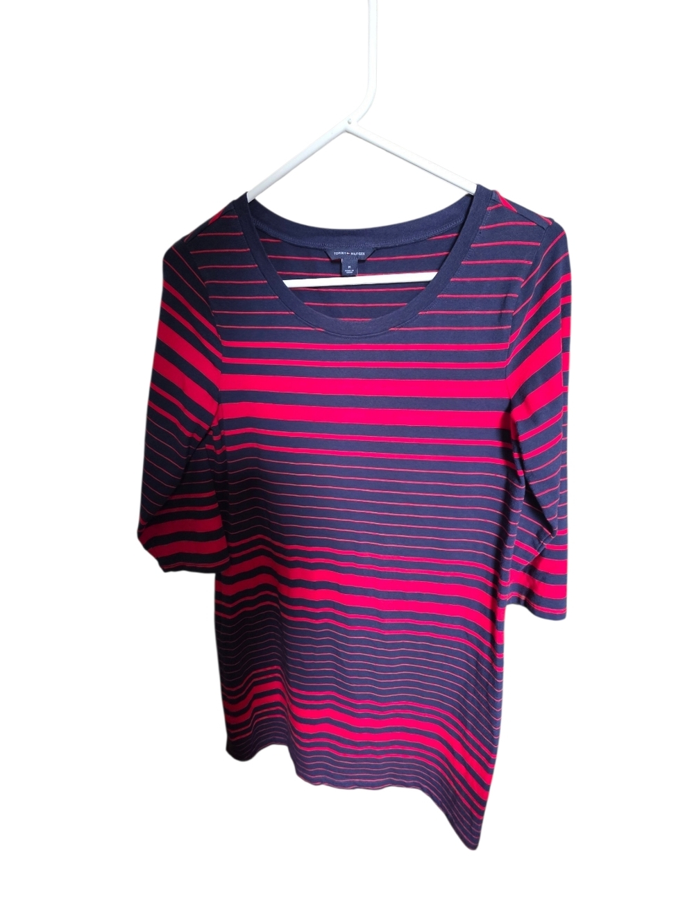 Tommy Hilfiger Navy and Pink Striped Dress